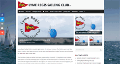 Desktop Screenshot of lymeregissailingclub.co.uk