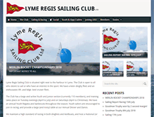 Tablet Screenshot of lymeregissailingclub.co.uk